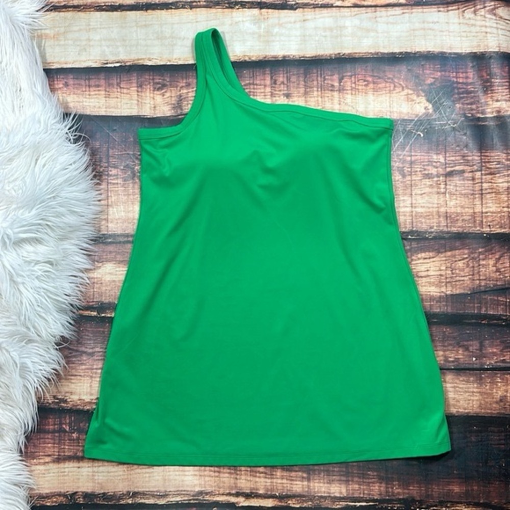 All in Motion Green One Shoulder Active Dress